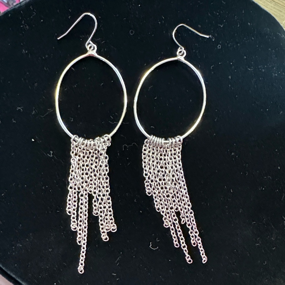 Elegant Silver Dangle Earrings